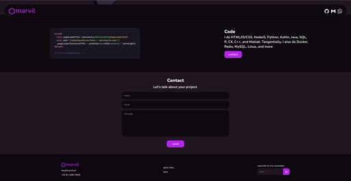 The new contact form